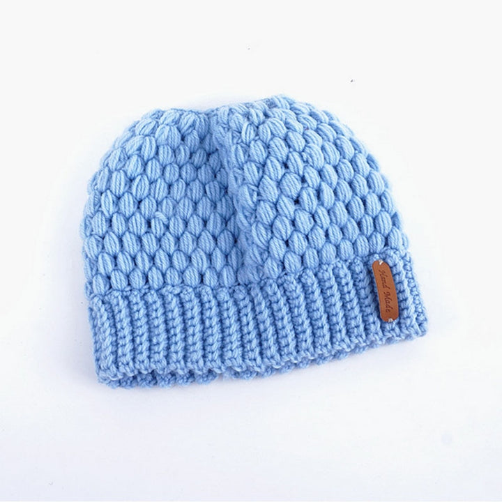 Knitted Women's Ponytail Hats