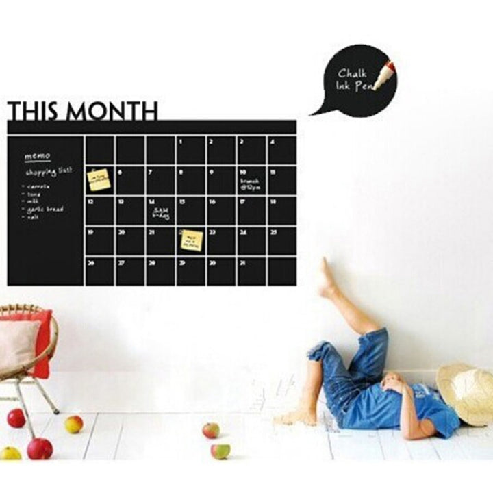 Monthly Chalkboard  Calendar Wall Sticker