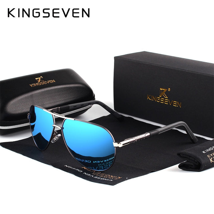 Men Vintage Aluminum Polarized Sunglasses