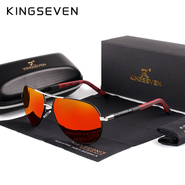 Men Vintage Aluminum Polarized Sunglasses