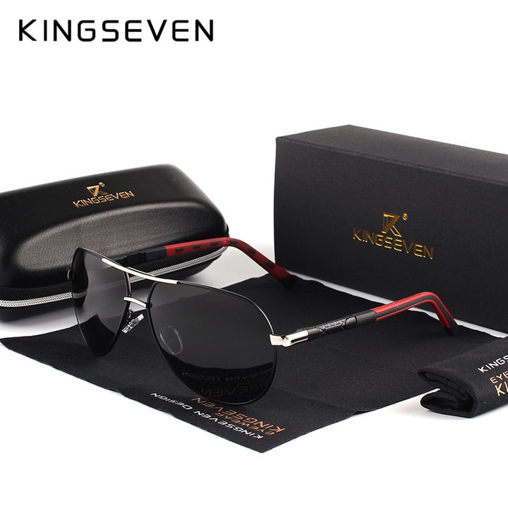 Men Vintage Aluminum Polarized Sunglasses