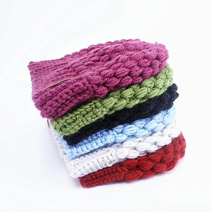 Knitted Women's Ponytail Hats